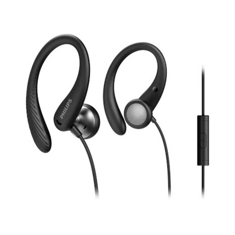Auriculares Deportivos Taa1105Bk/00 Philips Con Micrófono Negro