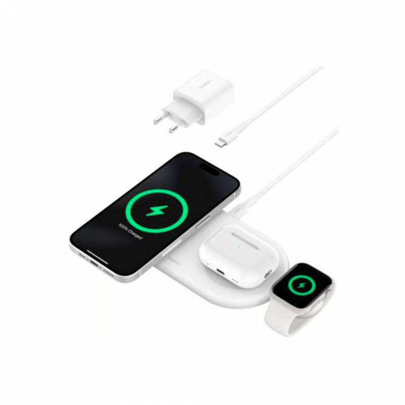 Base De Carga Inalámbrica  3 En 1 Belkin Wiz022Vfwh