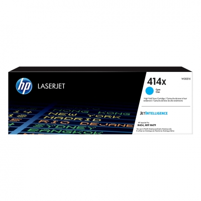 Toner Original Hp W2021X (414X) Cyan. Rendimiento 6.000 Copias.