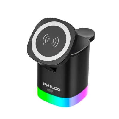 Cargador Magnético Inalámbrico 3 En 1 Philco Pma3504