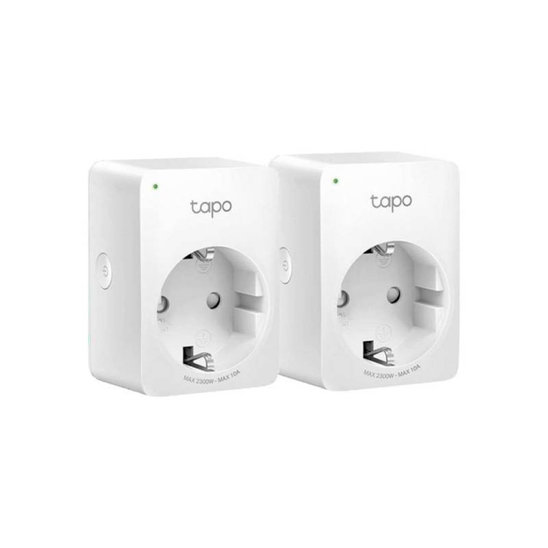 Enchufe Inteligente Tapo P100 Tp-Link Wifi Pack X2 Blanco