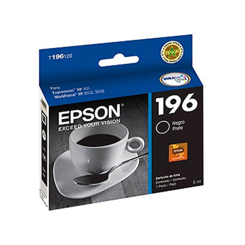 Cartucho De Tinta Expression T196120 Epson Negro