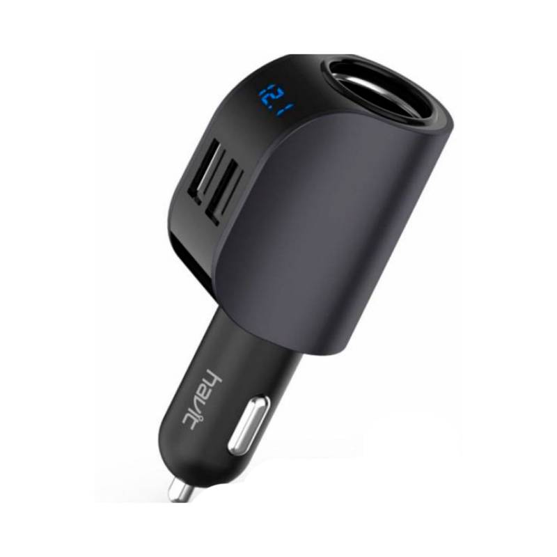 Cargador De Auto Havit H237 Led Black