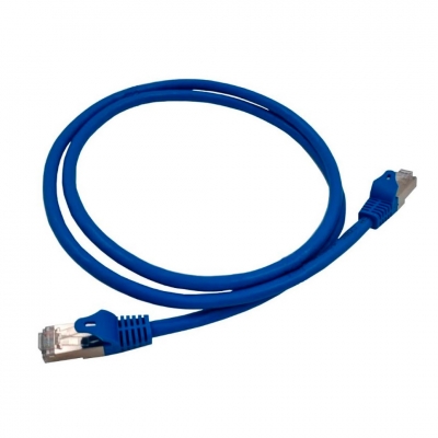 Cable Vf Patchcord Cat6A S/Ftp 1 Mts Azul