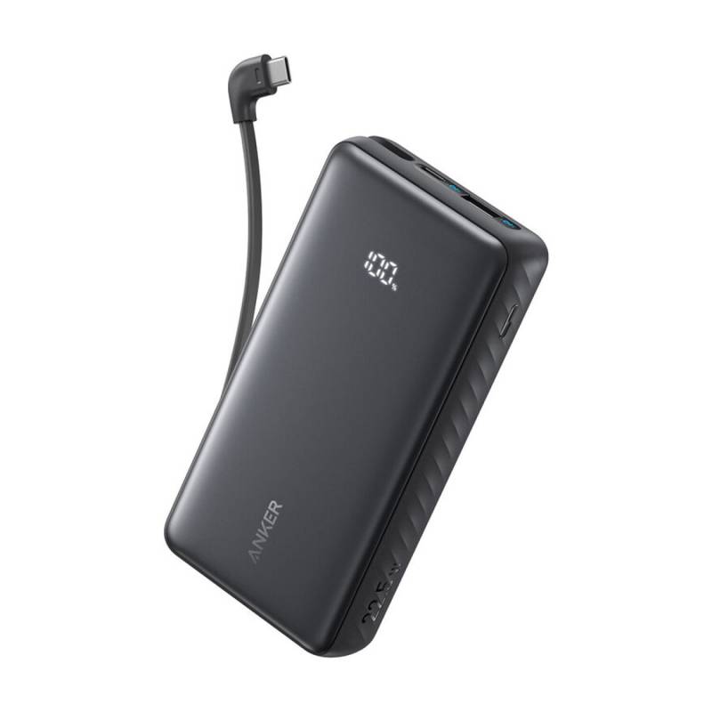 Power Bank Anker Zolo A1689H11 20000Mah 30W Usb-C Con Cable Integrado Negro