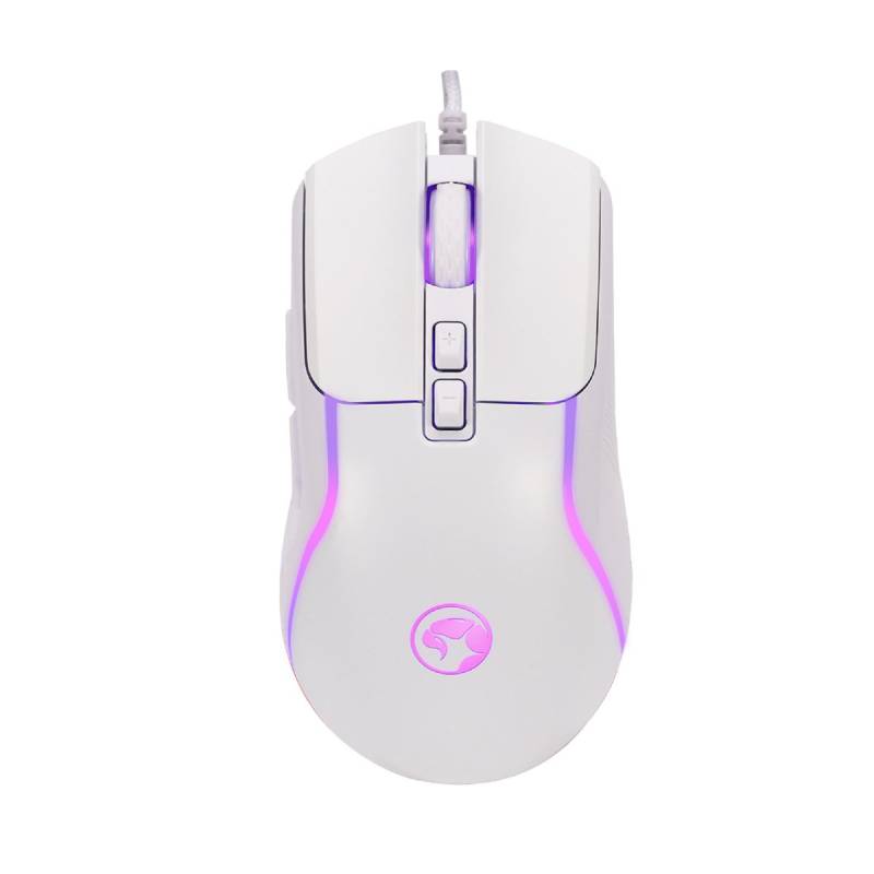 Mouse M292Wh Marvo Ã“Ptico Gaming Blanco