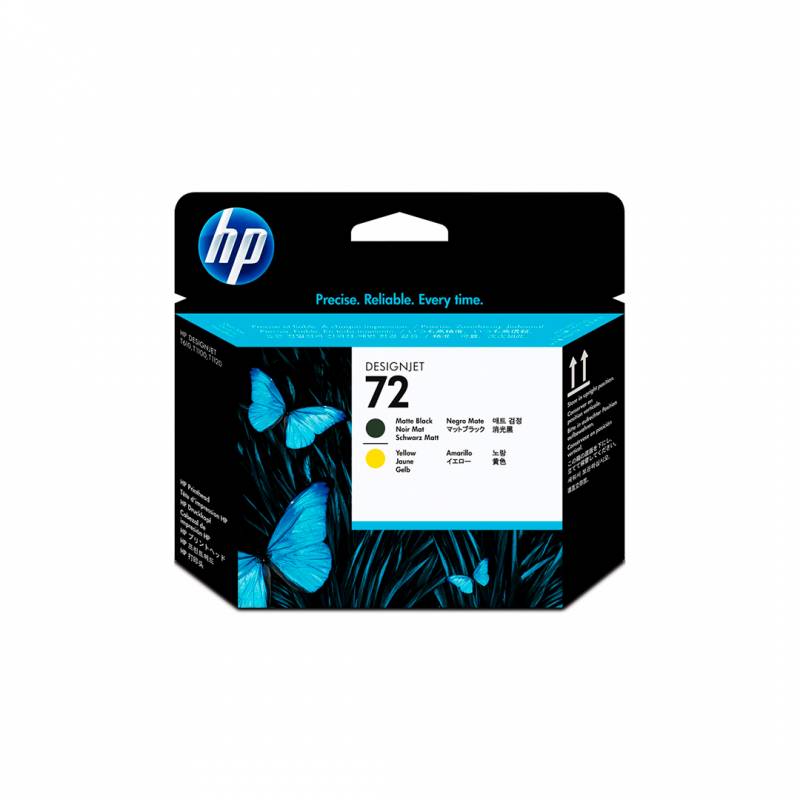 Cabezal Original Hp Negro Mate Y Amarillo C9384A (72)
