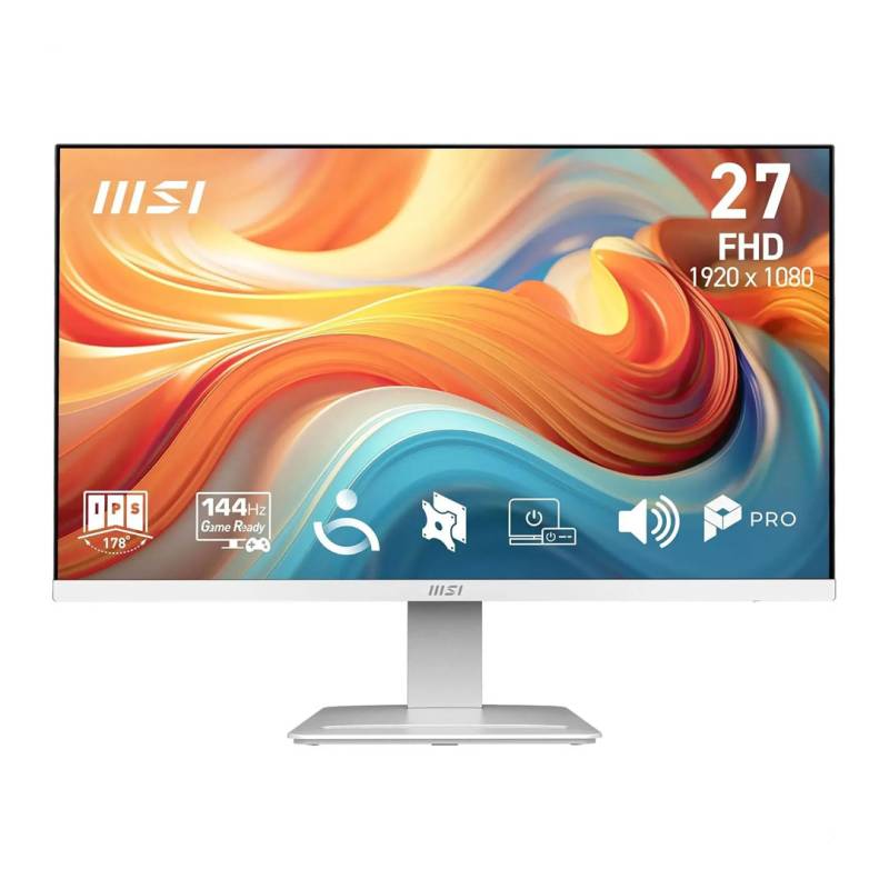 Monitor Pro Mp273W E14A 9S6-3Pb4Ch-266 Msi 27 Fhd Ips 144 Hz Blanco.
