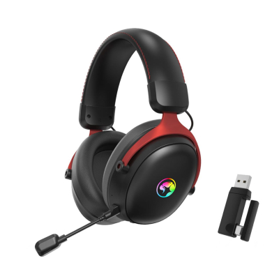 Auricular Hg9076W Hg9076 Marvo Gaming 7.1 Inalámbrico Rgb Negro.