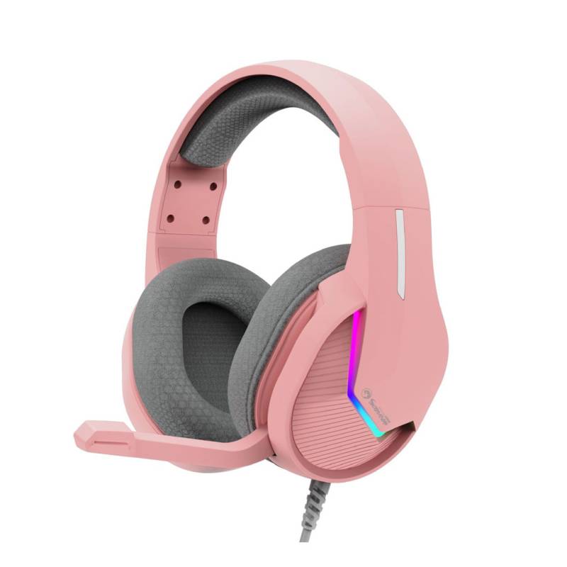 Auricular H8618 H8618 Pk Marvo Tactic Rgb Rosado