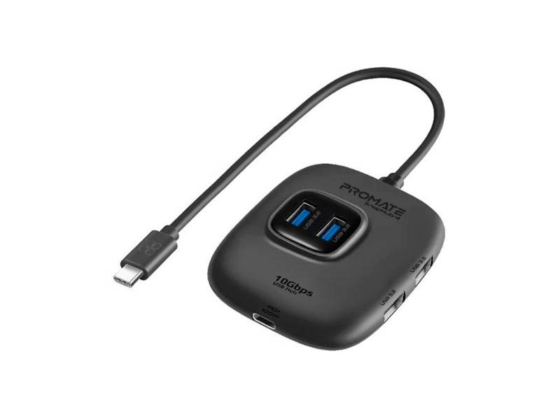 Hub Promate Snaphub-4 Negro.