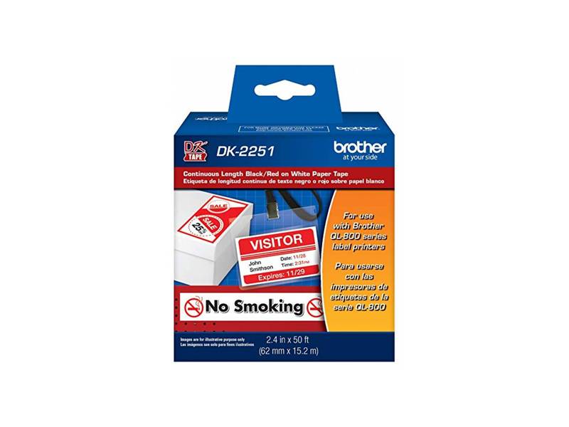 Rollo Contínuo Auto Adhesivo Brother Dk-2251 Para Ql-800