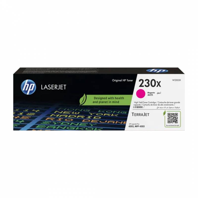 Toner Original Hp W2303X (230X) Magenta. Rendimiento 5.500 Copias. Alto Rendimiento.