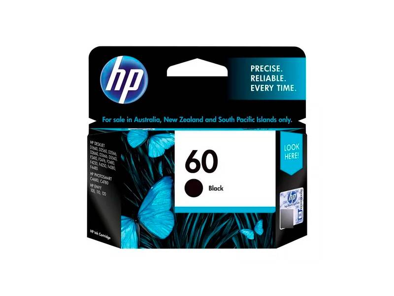 Cartucho De Tinta Original Hp  Negro. Cc640Wl (60) Rendimiento Hasta 200 Copias