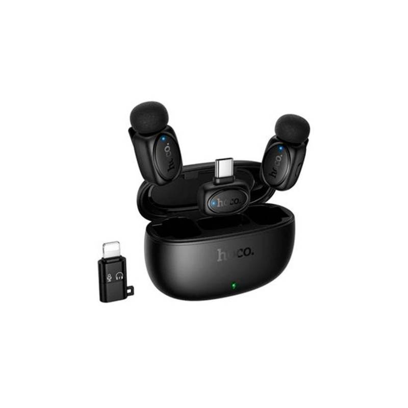 Graceful Dual Micrófono Inalámbrico Usb-C Negro Hoco L19