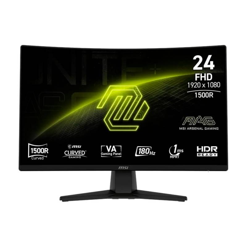 Monitor Gaming Mag242C Msi 24 Va Curvo 180Hz