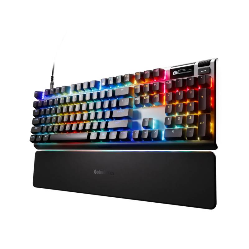 Teclado Gamer Steelseries Apex Pro Tkl Wireless Gen 3 Usb / Bluetooth 5.0 / 2.4 Ghz Omnipoint 3.0 Rgb Ingl&Eacute;S Us Negro
