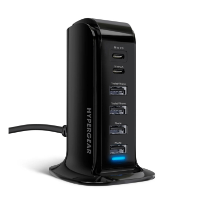 Estación De Carga Hypergear Power Tower 6 Usb