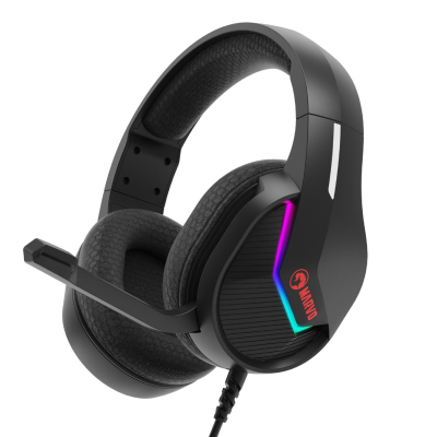 Auricular Con Micrã³Fono H8618 Tactic 40 H8618Bk Marvo Rgb Negro