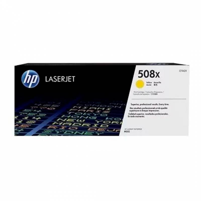 Toner Original Hp Cf362X (508X) Amarillo. Rendimiento 9.500 Copias.