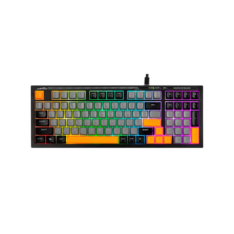 Teclado Gaming Marvo Soldat S50B K638Bsp Español Rgb