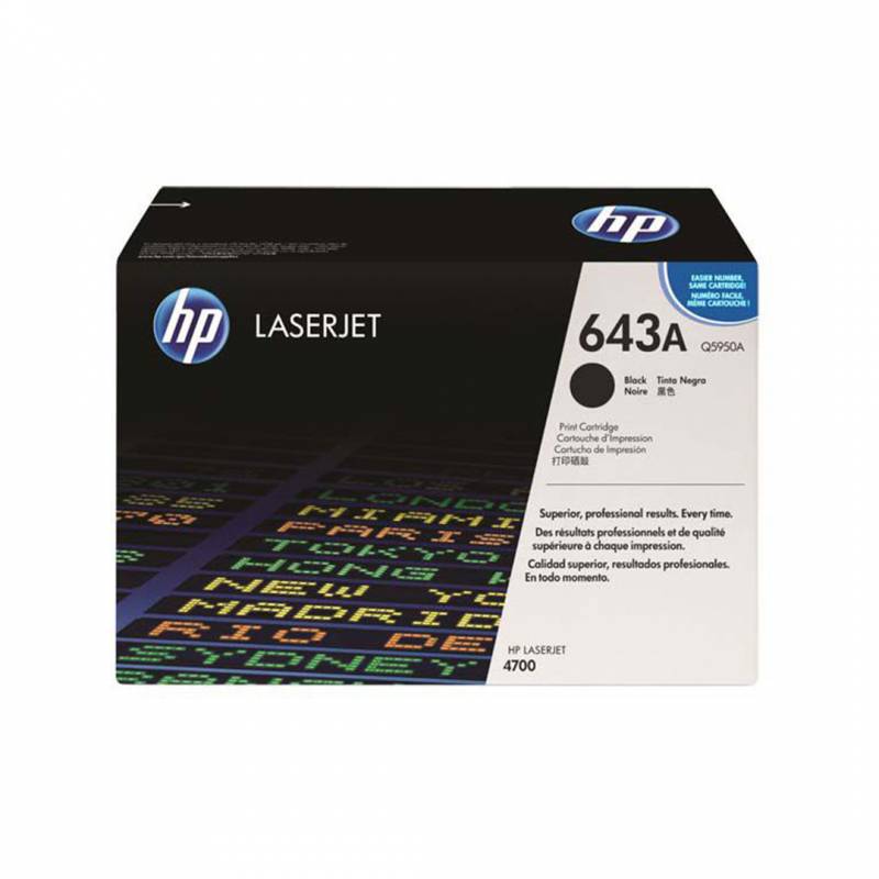 Toner Original Hp Q5950A Negro. Rendimiento 11.000 Copias.