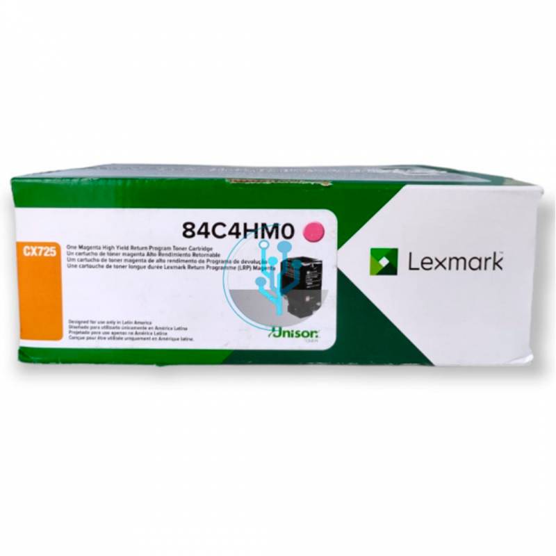 Toner Original Lexmark 84C4Hm0 Magenta. Rendimiento 16.000 Copias.