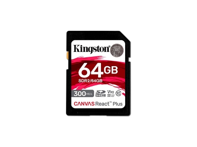 Tarjeta De Memoria Kingston Canvas React Plus 64Gb
