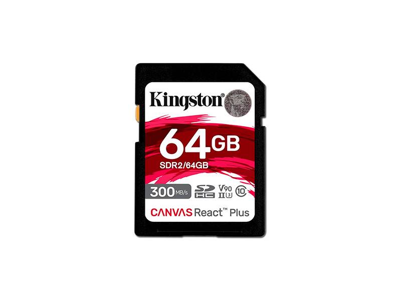 Tarjeta De Memoria Kingston Canvas React Plus 64Gb