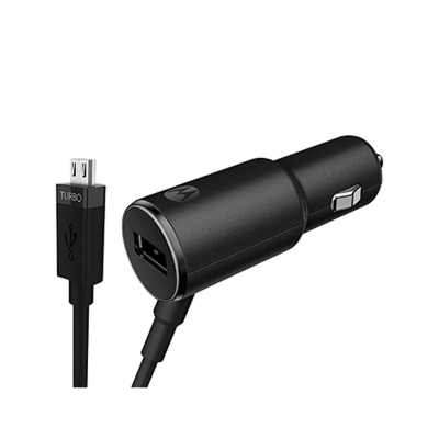 Cargador Para Auto Motorola Turbopower 25 Usb A + Micro Usb