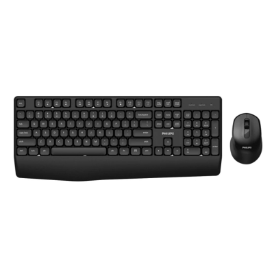 Combo Teclado Y Mouse Spt6348B85 Philips Negro Inalámbrico