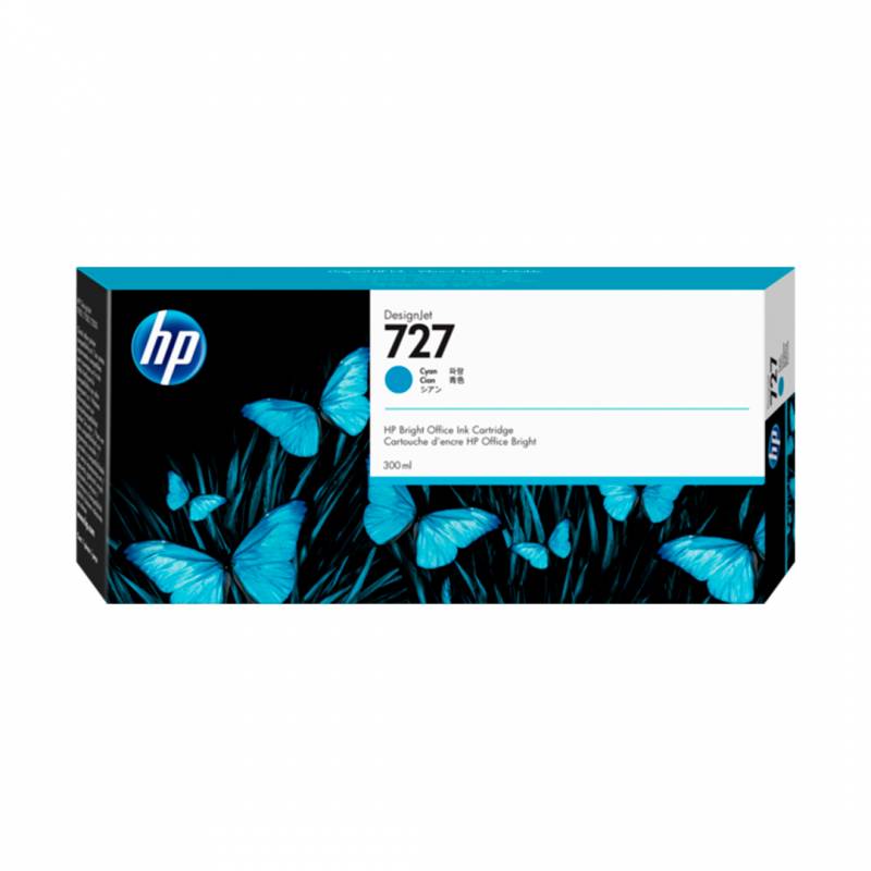 Cartucho De Tinta Original Hp Cyan. F9J76A (727)
