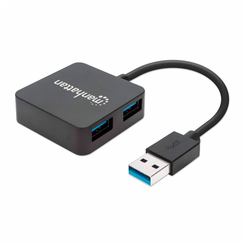 Hub Manhattan 162296 Usb 3.0 - 4 Puertos Supervelocidad