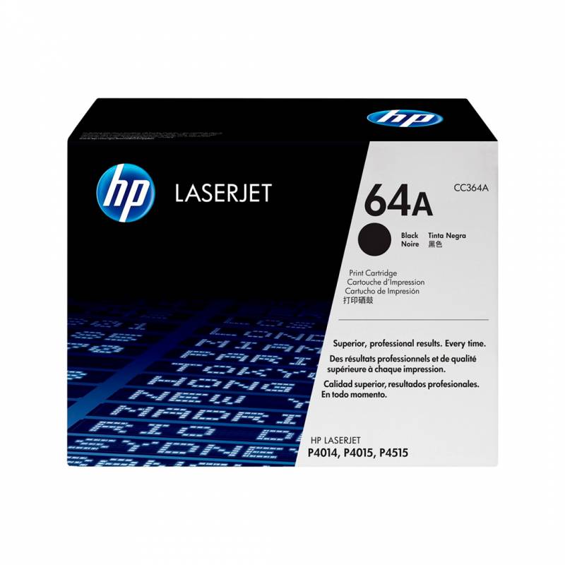 Toner Original Hp Cc364A Negro. Rendimiento 10.000 Copias.