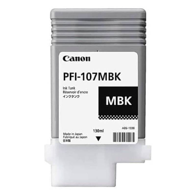 Cartucho De Tinta Canon Original Pfi-107Mbk Negro P/ Plotter Ipf670 /Ipf770
