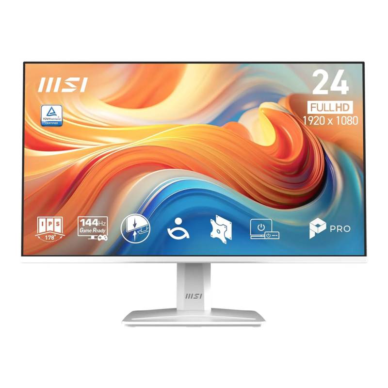 Monitor Pro Mp243W E14 9S6-3Pd1Ct-015 Msi 23.8 Fhd Ips 144 Hz Blanco