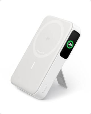 Power Bank Anker Maggo 10K Slim 10000Mah Qi2 15W Inalã¡Mbrico Usb-C 30W Blanco (A1664H21)
