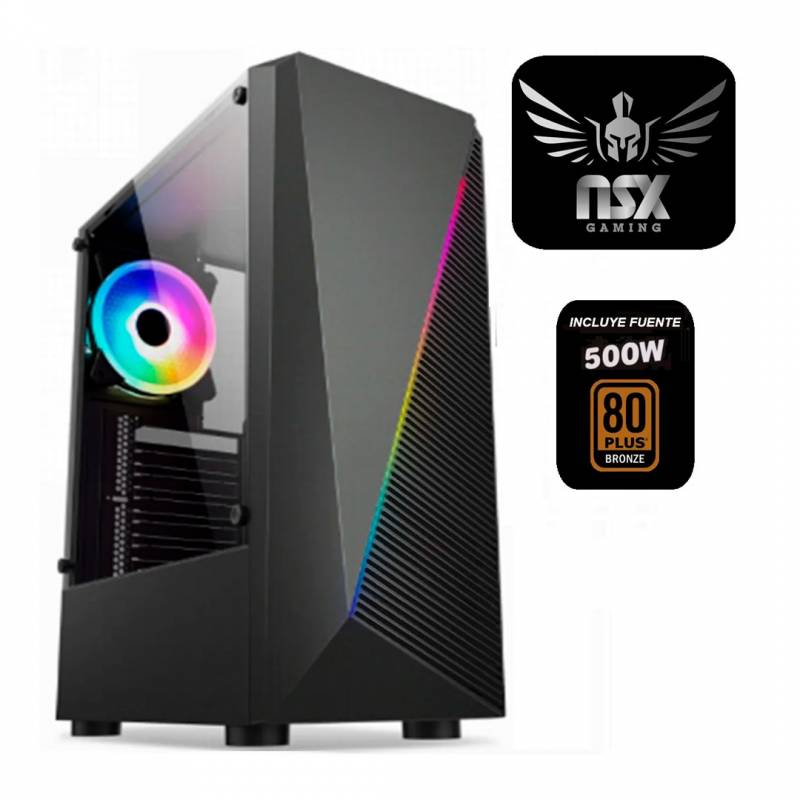 Gabinete Gamer Nsx 802 1F + Fuente 550W 80+ Br