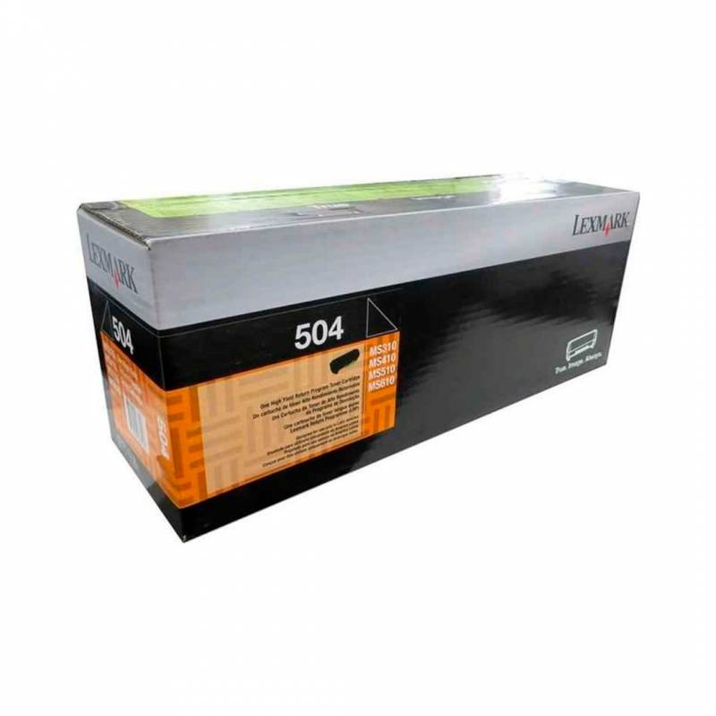 Toner Original  Lexmark 50F4000 (504) Negro. Rendimiento1.500 Copias. Bajo Rendimiento.