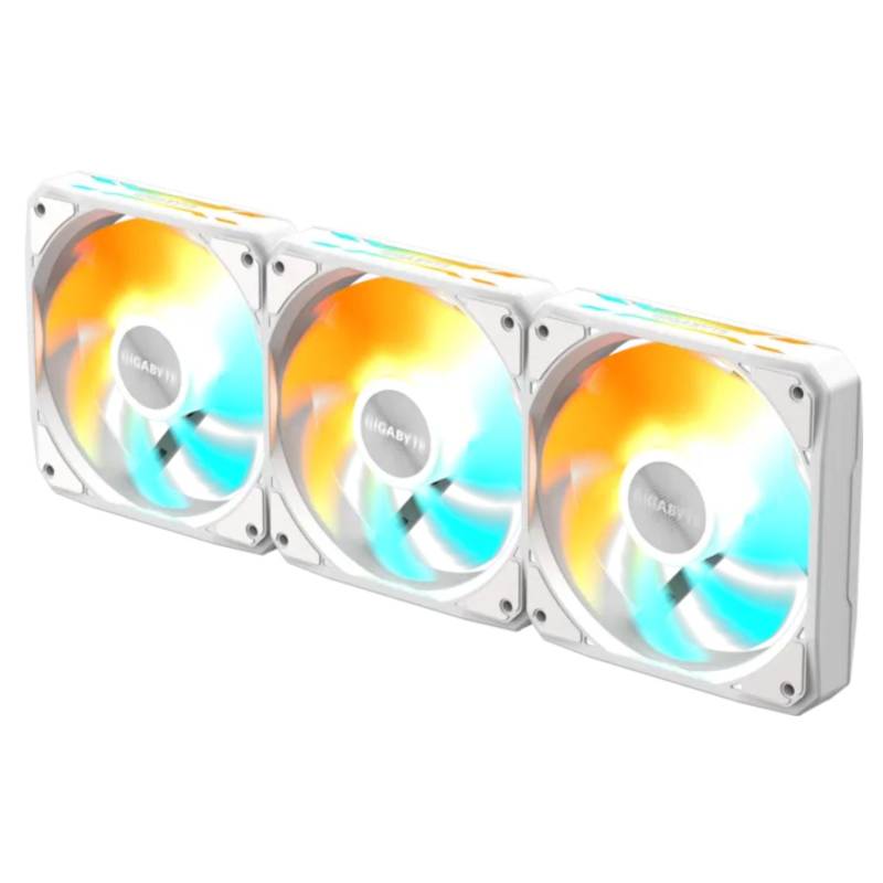 Ventilador Para Gabinete Ez Chain Ice 120 Mm X3 Gigabyte Hielo