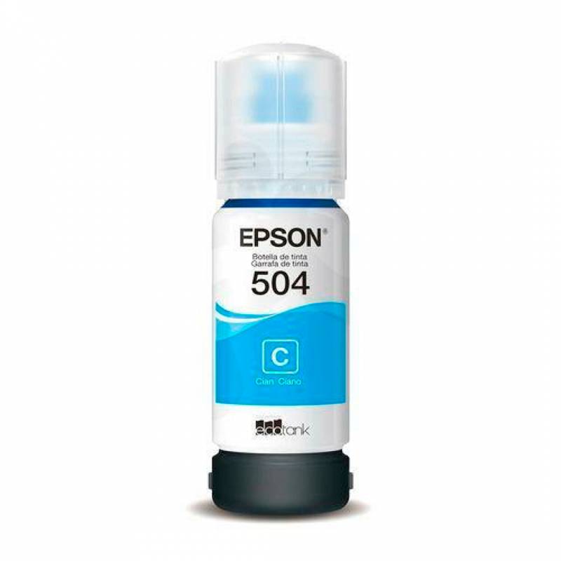 Botella De Tinta Original Epson T504220 Cyan