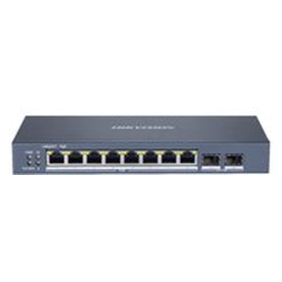 Switch Hikvision Ds-3E1510P-Si 8 Puertos Gigabit Poe+ + 2 Sfp Gigabit 110W Gestionable