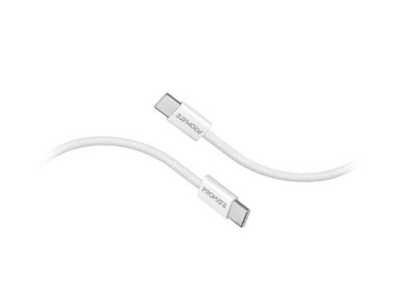 Cable Promate Ecoline- Cc200 Blanco Cable Usb-C A Usb-C.