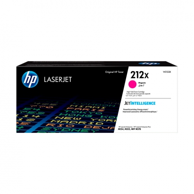 Toner Original Hp W2123X (212X)  Magenta. Rendimiento 10.000 Copias.