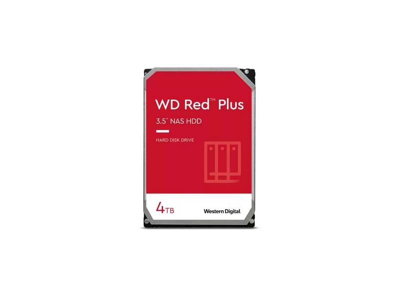 Disco Duro Interno Hdd Wd Red Plus 4Tb 3.5 5400 Rpm 256Mb Sata