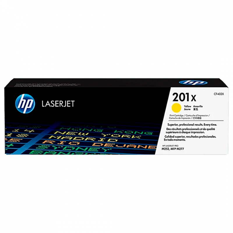 Toner Original Hp Cf402X (201X) Amarillo. Rendimiento 2.300 Copias.