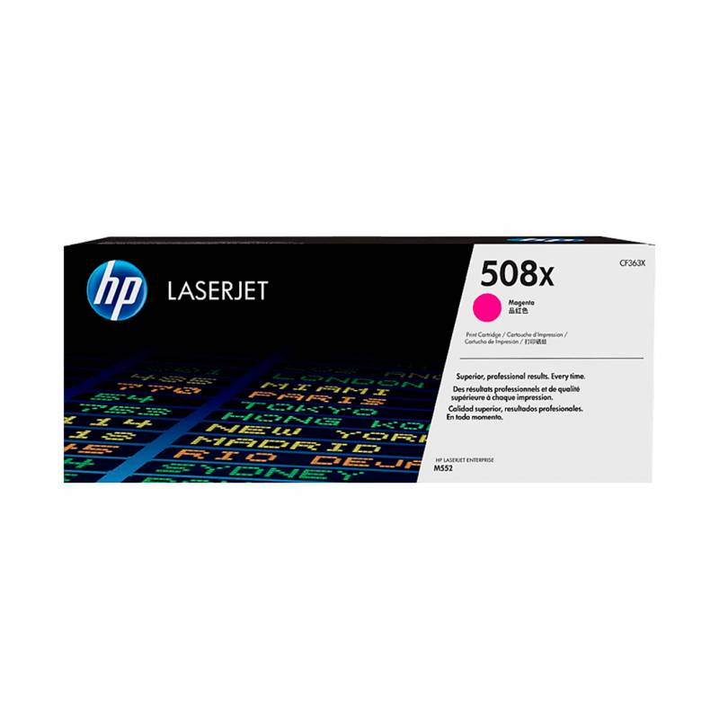 Toner Original Hp Cf363X (508X) Magenta. Rendimiento 9.500 Copias.
