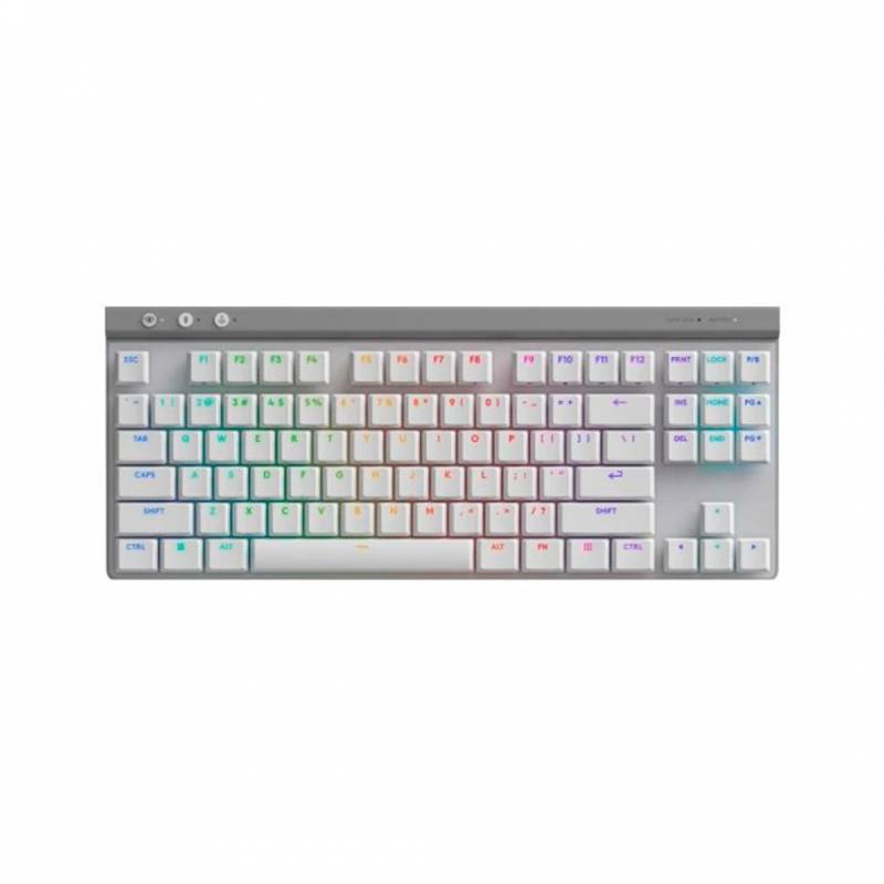 Teclado Gaming Logitech G515 Lightspeed Tkl Inalambrico Blanco.