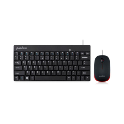 Combo Mouse Mini Y Teclado Mini Español Periduo-212Es Perixx Negro