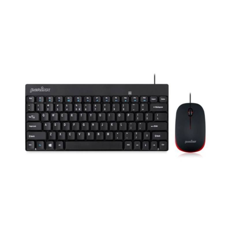 Combo Mouse Mini Y Teclado Mini Español Periduo-212Es Perixx Negro